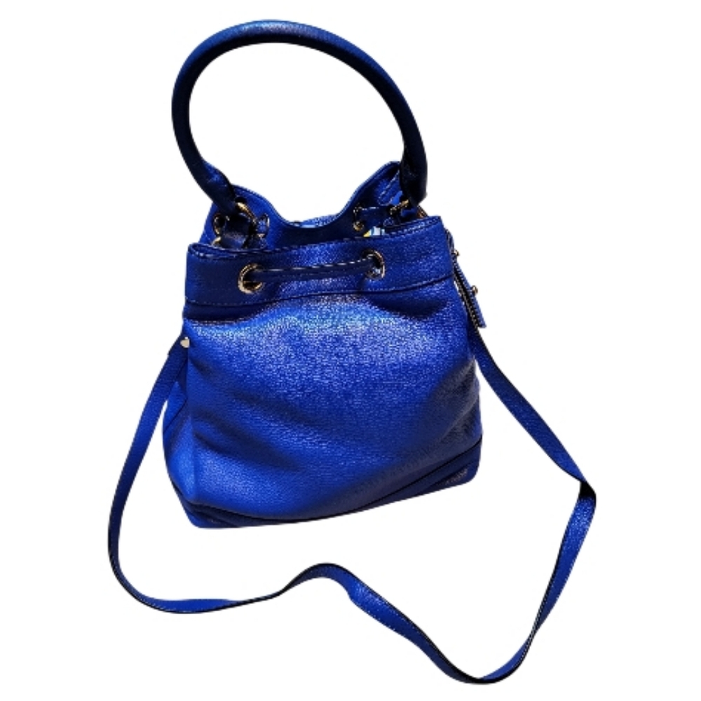 NWT Milly Astor Bucket Bag with Tassel and Crossbody Strap - Cobalt Blue - Picture 3 of 9